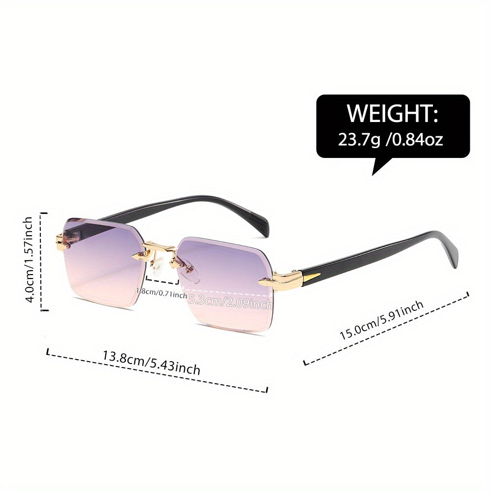 Metal Gradient Men's - Street Photography, HD Lenses, High-Quality Cut-Edge Glasses, Stylish Light Luxury Design, Preferred Birthday Gift