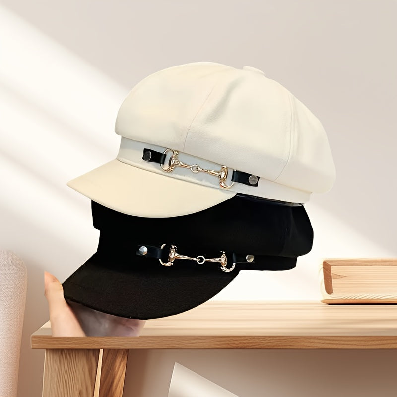 2pcs Adjustable Vintage Beret Hat - with Exquisite Craftsmanship, Fashionable Embossed Beret Style, Classic Embossed Design, Hand Washable, Suitable for Parties,, Birthday, Chrimstas, Mother'day, Thanksgiven Day, Adjustable Vintage Beret Hat