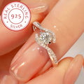 Elegant 925 sterling silver ring, hypoallergenic, celestial symbol, suitable for daily and gift occasions, Valentine's Day jewelry, with a perfect hollow design for personality