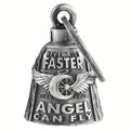 Cremlin/Cuardianbell, Wheel with Wings Motorcycle Bell, Motorcycle Key Chain for Bikers Women Men W/Hanger Biker, Bell for Riders, Good Luck Riding Bell SpiritBell Moto Accessories