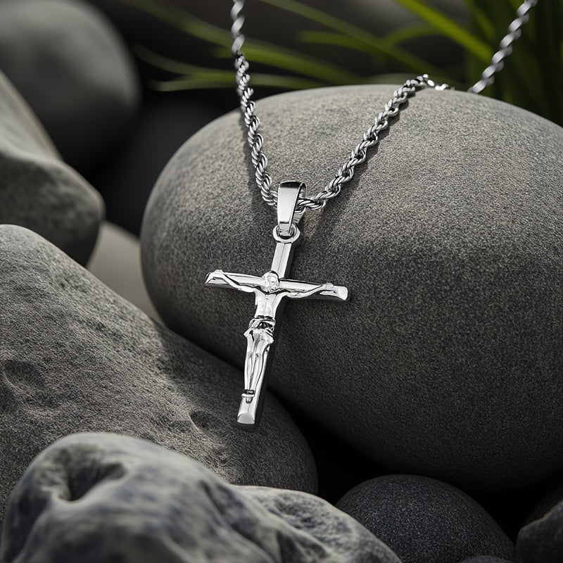 [Great Gift Item] High Quality Cross Necklace, Exquisite And Cute, Suitable For Both Men And Women, With Exquisite Workmanship, Professional And High-Quality, Safe Necklace, Exquisite Necklace, A Great Gift Item. The Total Weight Of The Product Is 6.96 Gr
