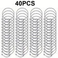 40pcs/set Adjustable Snake Chain Bracelet, DIY Bead Pendant Bracelet with Heart Extension Chain, Suitable for Jewelry Making