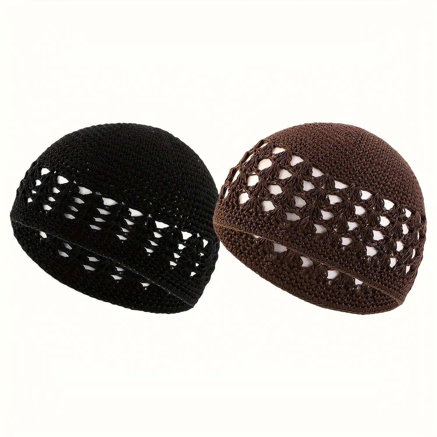 Set of 4 Unisex Beanie Caps Featuring a Thick Knit Design with a Hollowed-Out Wheat Ear Pattern, Made from Acrylic Material. These Skullies And Beanies Come in a Preppy Style with Solid Colors And Slight Stretch, Filled with Fiber for Added Warmth