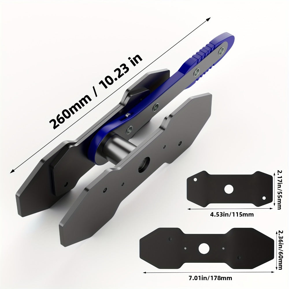 Brake Caliper Press Tool Car Piston Spreader Pad 360 Degree Swing Ratchet Hand Wrench Expander For Single Twin Quad Piston Disc Brake Vehicle