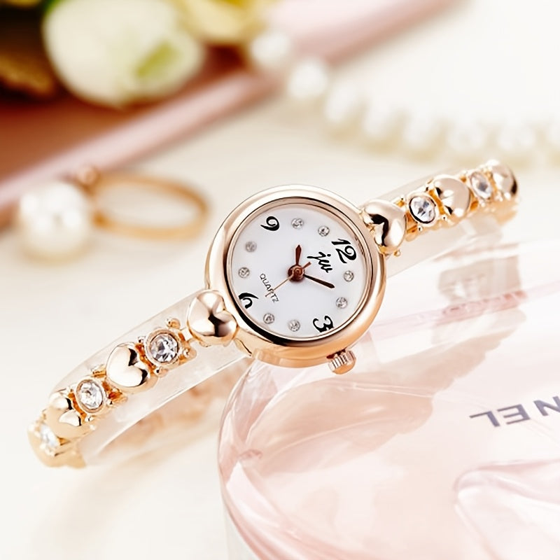 Stylish Ladies' Quartz Watch with a Slim Bracelet And a Petite Dial