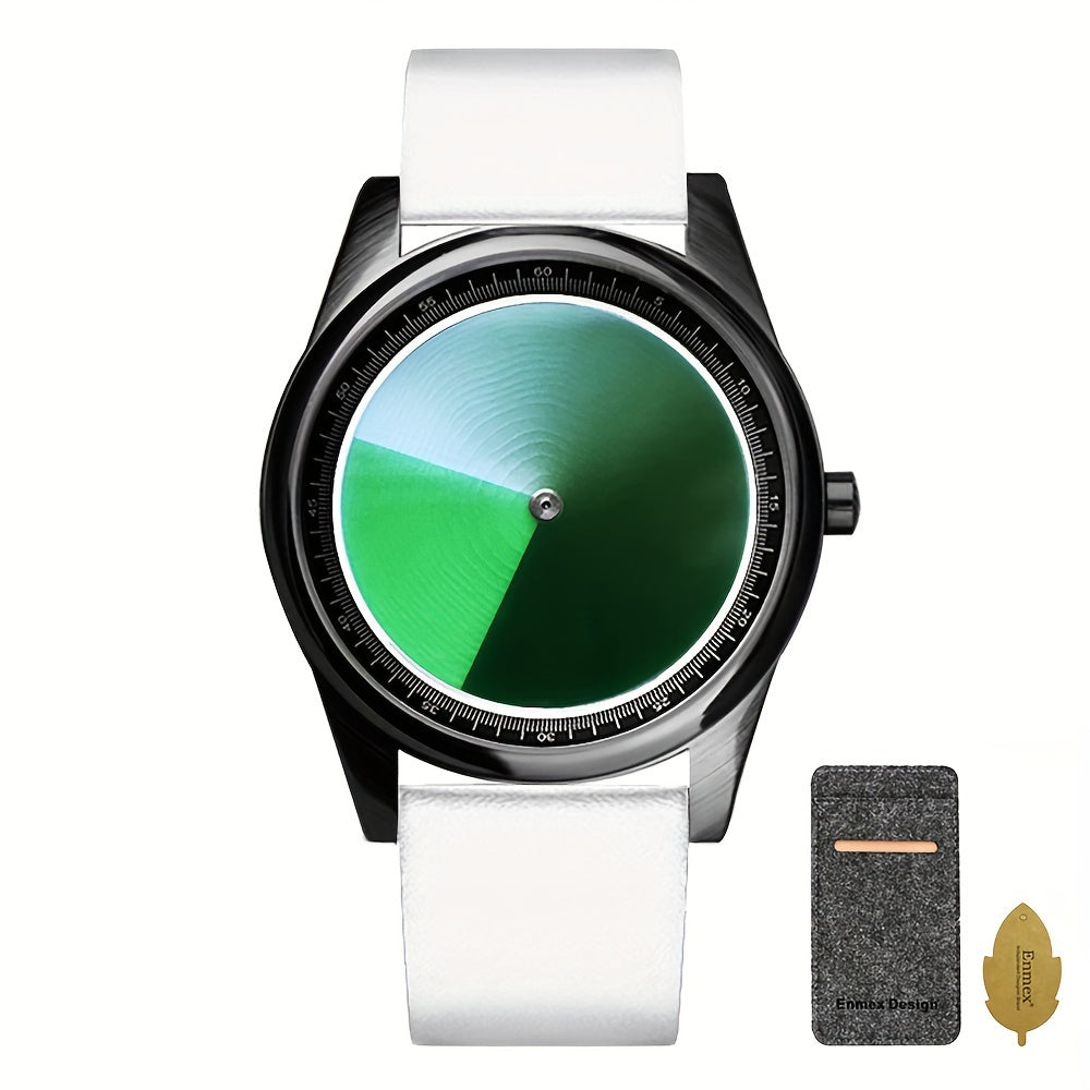 Creative Gradient Watch: Unisex Quartz Timepiece With 3 Mesmerizing Color Designs, Unique Way To Tell Time, Ideal Gift Choice For Holidays & Special Days