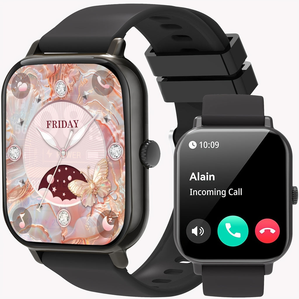 2025 New Smartwatch 1.83-inch High-definition Large Screen, Wireless Communication Sports Watch, Voice Call, Music Playback, Healthy Sleep Monitoring, Health Watch, Step Counting Calorie Smart Wristband,, Suitable for Valentine's Day Gift