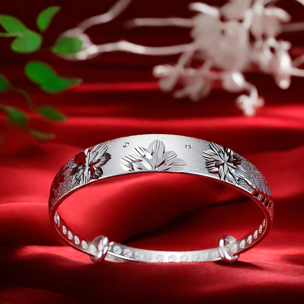 [Mother's Day Gifts] 925 Pure Silver Bracelet, a Push-Pull Bracelet for Women. The Style of the Mother Can Be Freely Adjusted. It Is a Festival Gift for the Mother