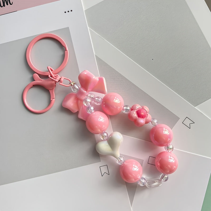 12pcs Simple Love Diamond Keychain Set, Solid Color Keychain, Ideal Father'S Day Mother'S Day Gift, For Sisters, Best Friends