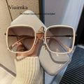 Summer Must Haves, New Oversized Square Gradient Glasses, Unisex Premium Lenses For Ultimate Eye Protection And Clear Vision, Perfect For Driving, Beach, Vacation, Travel And Cruise, Fashionable And Functional Eyewear Choice