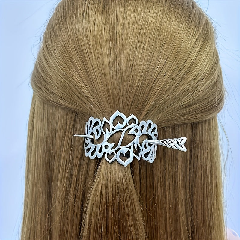 7pcs Of Vintage Viking Tree Of Life Hair Clips, Viking Hair Clips, Celtic Hair Clips, Slide Rails, Accessories, Jewelry Gifts