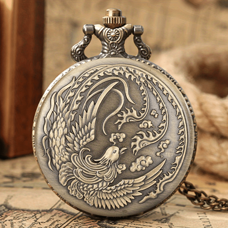 2pcs Vintage Bronze Pocket Watches | Buy One Get One Free, Surprise Birthday Christmas New Year Graduation Gifts, Zinc Alloy Case, Nickel-Free Alloy Strap, Quartz Movement