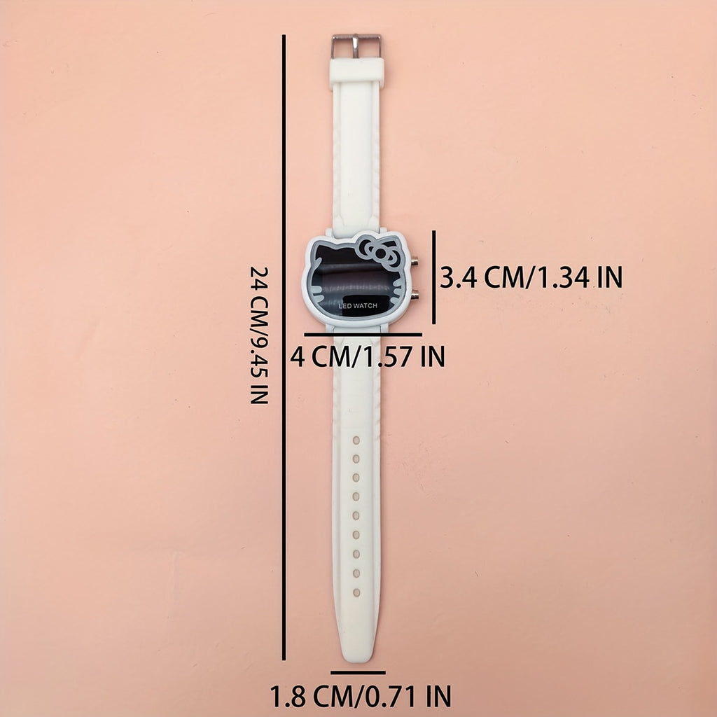 Sanrio Kawaii Kitty Watch for Birthday Gift Holiday Surprise Gift, Daily Time Planning