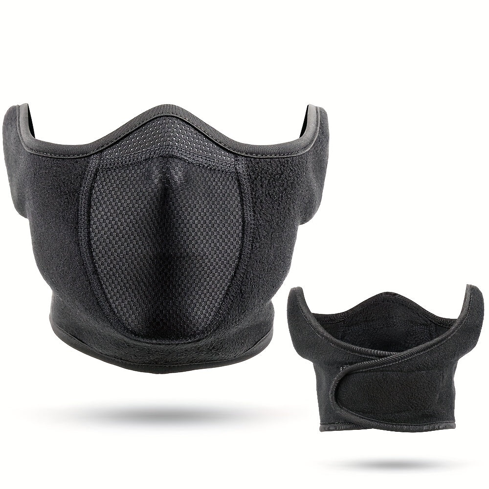 Winter Ski Face Mask Adjustable Windproof Half Face Mask Outdoor Thermal Neck Warmer For Men Women