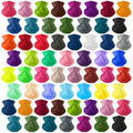 60pcs Neck Gaiter Bulk for Men Women Balaclava Face Mask Coverings Seamless Headwear Bandana Neck Scarf (Solid Pattern)