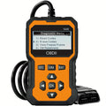 Advanced OBD II Scanner for Car Engine Fault Codes - CAN Diagnostic Tool with Freeze Frame & I/M Monitor, 9 Protocols, 6 Languages, Direct OBDII Connection, Compatible with 1996+ US/EU/Asian Vehicles, Vehicle Maintenance, Ergonomic Design, Easytouse Butto