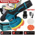 BOURVILL Cordless Car Polisher, Car Polishing Kit, with Battery, 8 Gears, up to 5000 RPM, 5-inch Grinding Screen Button, for Car Detailing/scratch Removal