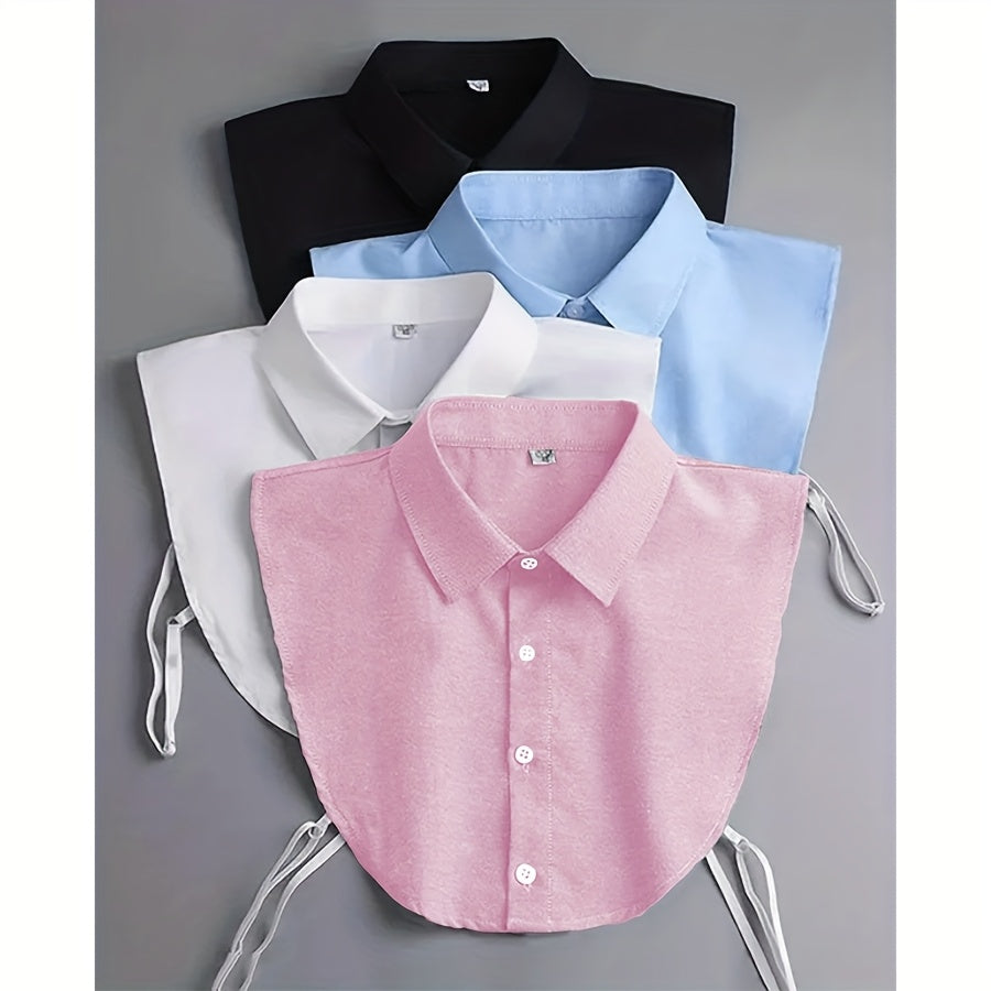 4 Fake Collar Removable Half Shirt Fake Collar Solid Color Shirt Women Love Breathable And Comfortable