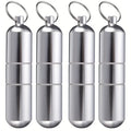 4 Pack Multipurpose Mini Portable Cigarette Case Holder With Keychain, Pill Box, Toothpicks Storage Container, Christmas gifts