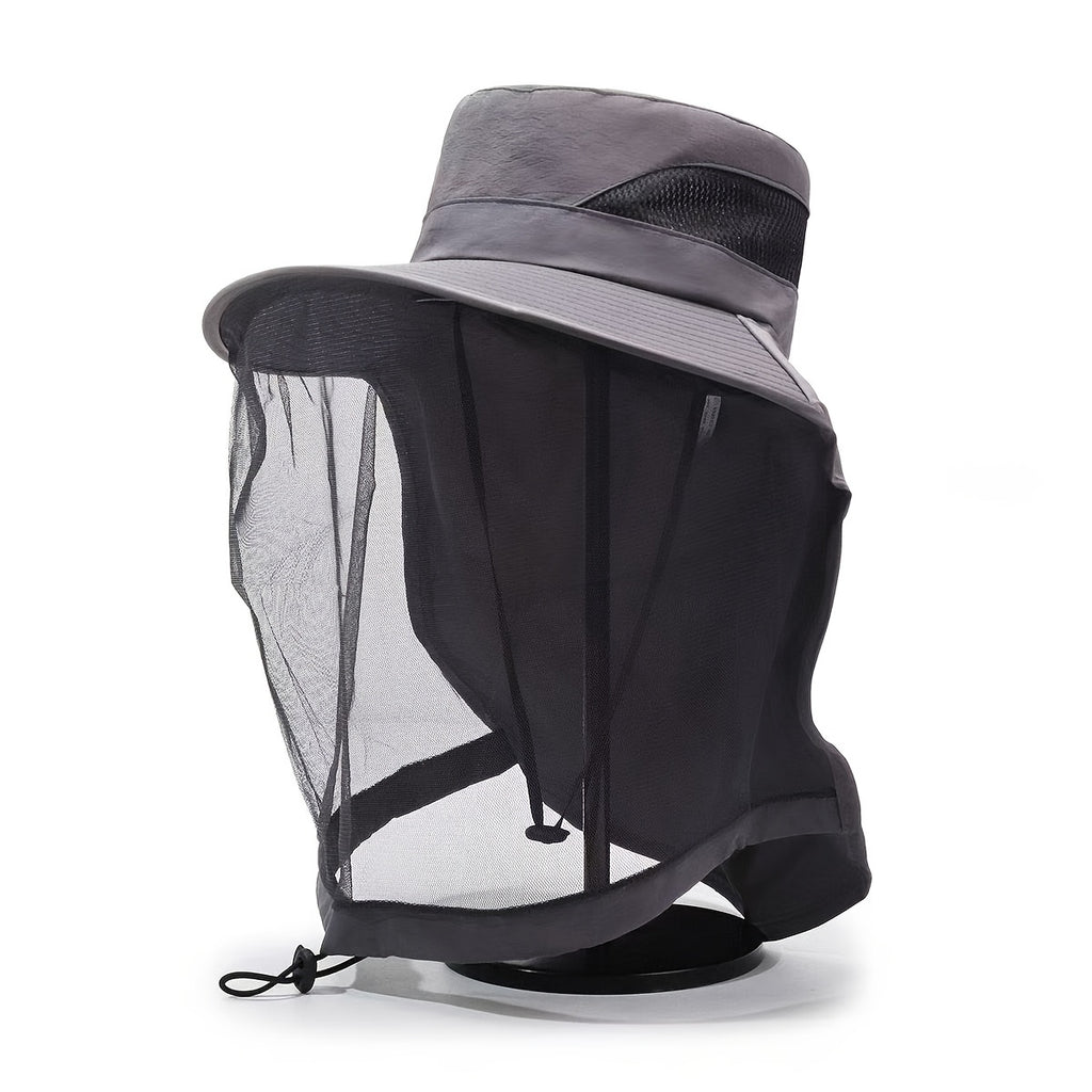 [Mosquito-Proof Fishing Hats] Men's Mosquito-Proof Hats, Fishing Hats With Face Cover, Breathable Mesh Face, Night Fishing Insect Protection, Women's Insect-Proof Hats, New Summer Fisherman Hats, Outdoor Fashion Men's Hats