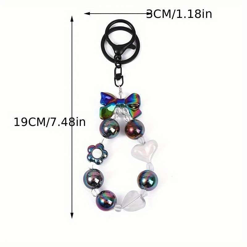 12pcs Simple Love Diamond Keychain Set, Solid Color Keychain, Ideal Father'S Day Mother'S Day Gift, For Sisters, Best Friends