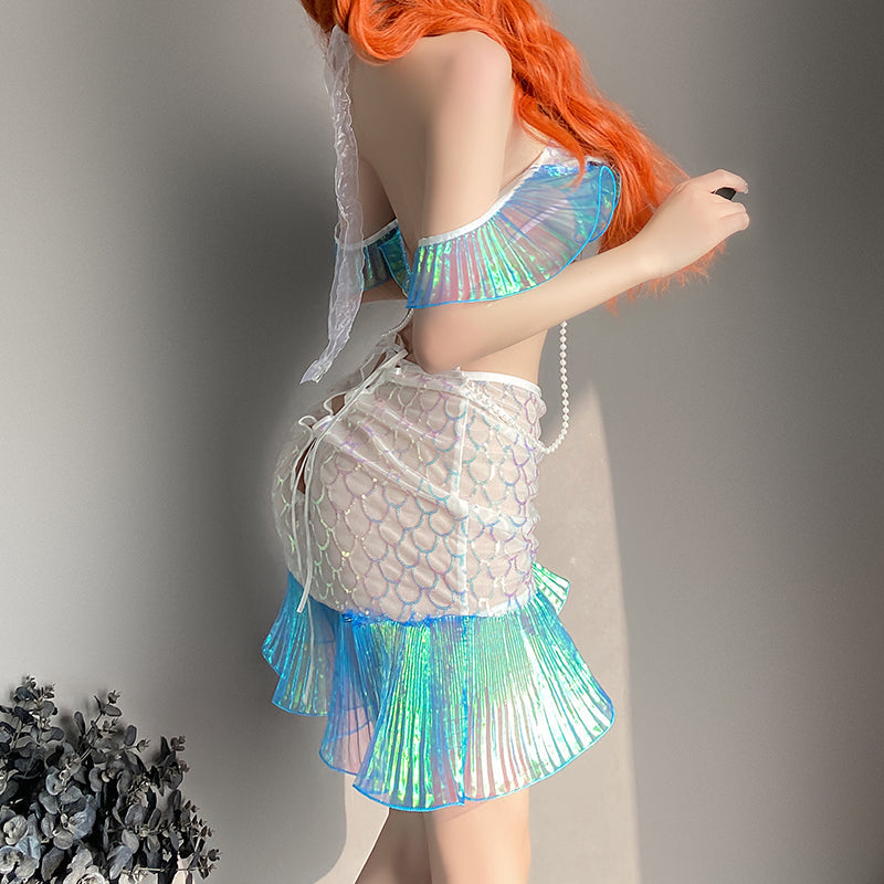 MY-8725  Sparkle mermaid Princess skirt suit