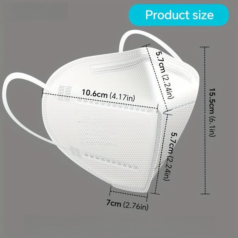 Individually Wrapped Disposable Face Masks Suitable for Most Face Shapes - Breathable Windproof Warmth Retention, Elastic Ear Loops & Comfortable Fit for Daily Use, Travel, School, Work - Individually Wrapped for Hygiene (No)