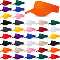 [Adjustable Sun Visor Caps] 36 Pack (Bulk) Adjustable Sun Visor Caps - Lightweight Visor, Non-Elastic Hats for Men & Women, Empty Top Design for Outdoor, Tennis, Running, Golf - Bulk Packaging for Teams/Events (Not Washable)