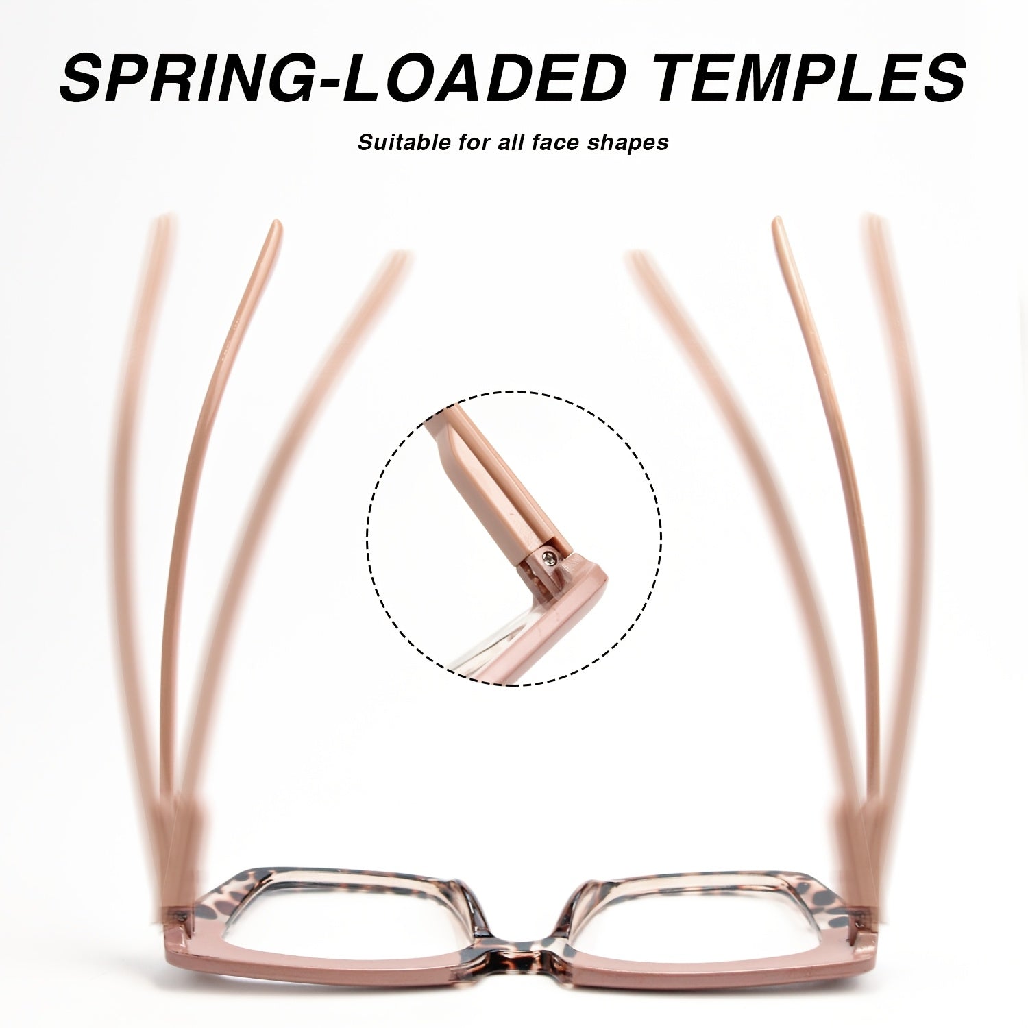 7pcs Women's Reading Glasses with Large Square Frames - Non- Everyday & Special Occasion Glasses for Driving, Parties, Work - Compatible with Presbyopia, Stylish Eyewear for Women, Party Accessories