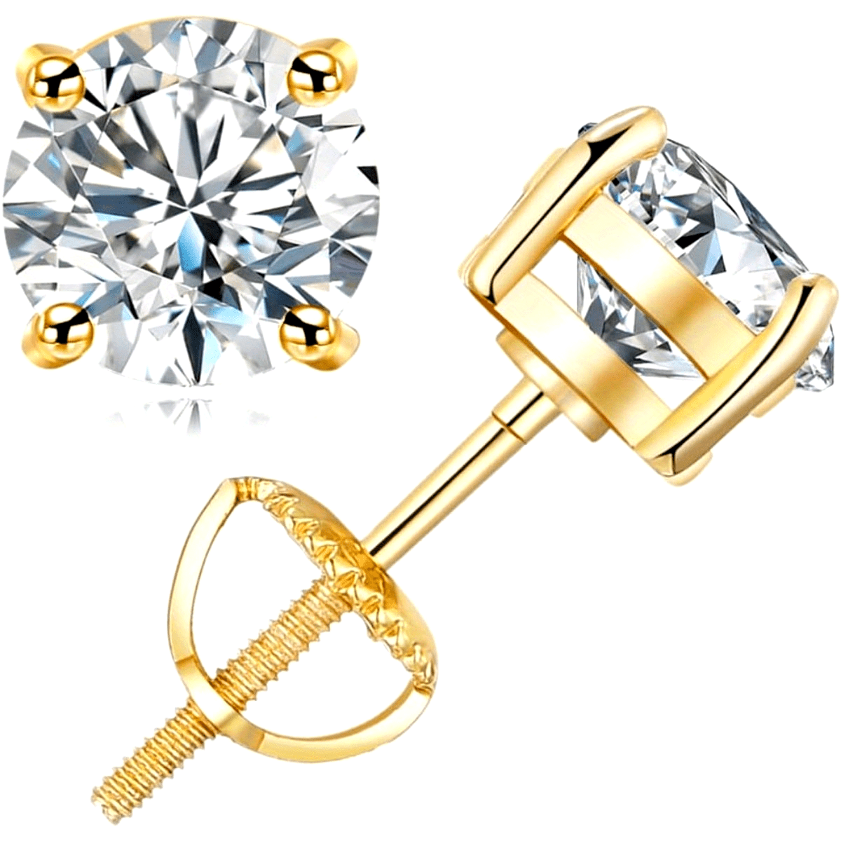 A Pair of Moissanite Bead Earrings 925 Silvery Earrings Gifts for Both Men and Women for Girlfriends