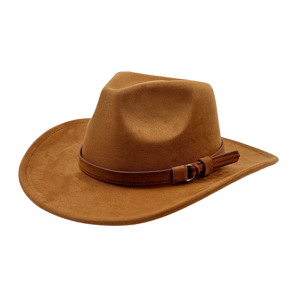 Men'S Women'S Retro Wide Brim Western Cowboy Hat Fedora Hat Outdoor Casual Travel Decoration Hat