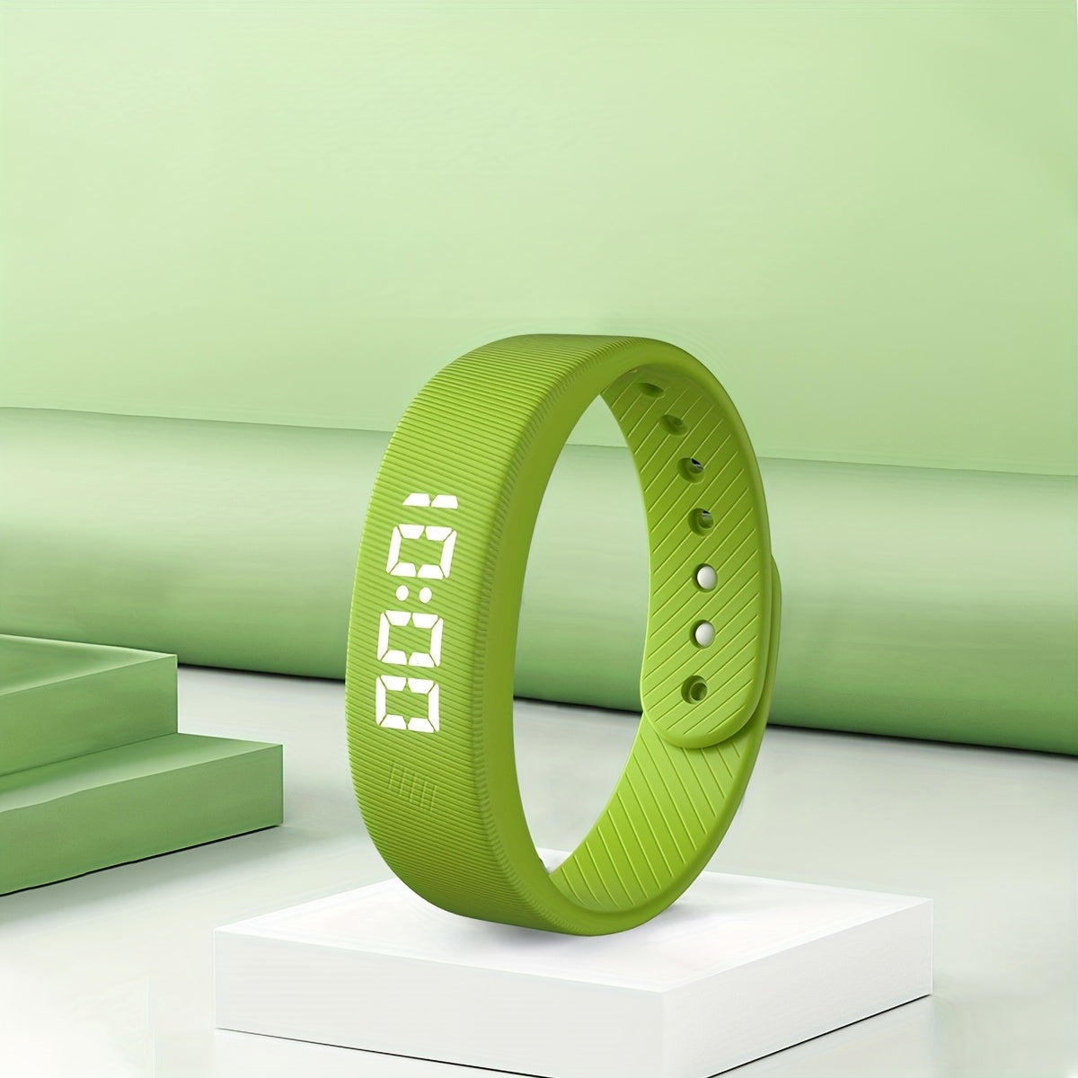 Silicone Sports Bracelet Display Bracelet for Men And Women, 1181.1 inch, Comfortable Silicone Strap Watch, Rechargeable Chronograph Sports Bracelet