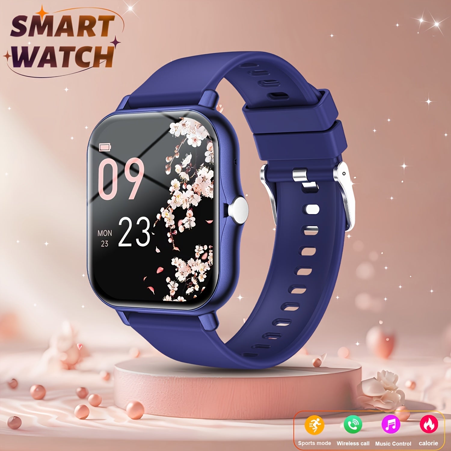 1.83-Inch Smart Watch - Wireless Calling, Music Play, Weather Forecast | Call Alerts, App Notifications, Versatile Watch Faces | Unisex Fitness Tracker, Stylish Sporty Design - Perfect Gift Smartwatch 2026