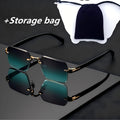 Metal Gradient Men's - Street Photography, HD Lenses, High-Quality Cut-Edge Glasses, Stylish Light Luxury Design, Preferred Birthday Gift