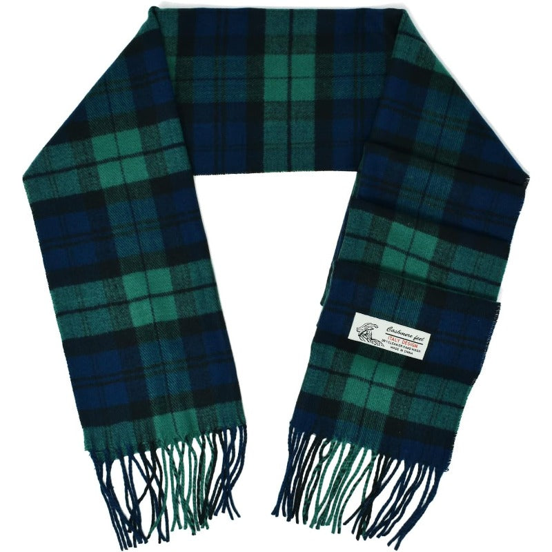 Scottish Stewart Tartan Plaid Luxurious Winter Scarf Soft Cashmere Feel 72"x12", Scottish Heritage Holiday Gift