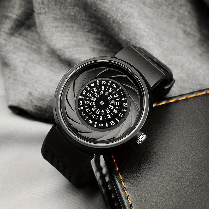 Men's Sports Watch/Novel Fashion Watch/Concept Wristwatch with Password Dial/Extra Strap And Tools