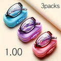 3 Packs Fashionable Folding Reading Glasses, Elegant Business Style, Unisex Design, Trendy And Versatile, Suitable For All Face Shapes, Ideal For Gift-Giving