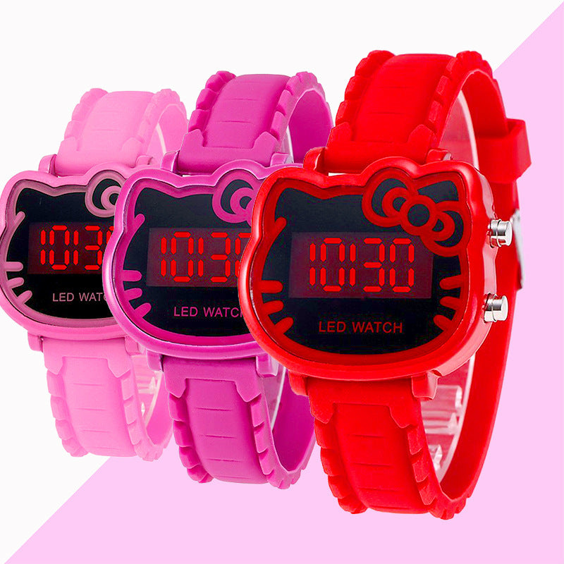 Sanrio Kawaii Kitty Watch for Birthday Gift Holiday Surprise Gift, Daily Time Planning