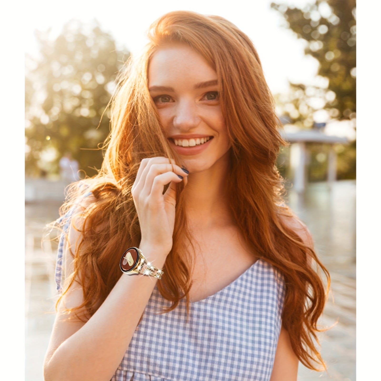 BIIFAKOO Elegant Bowknot Rhinestone Bracelet for Women - Works with Samsung Galaxy Watch 7/Fe/6/5/ 2 (40-47Mm), Ideal Stylish Gift Band