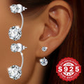 A pair of earrings, S925 sterling silver delicate elegant luxury, suitable for parties or music festivals, ideal Christmas gift, low allergy, Best for Christmas
