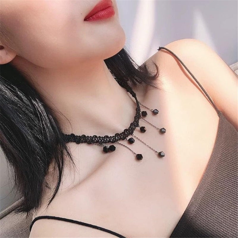 Black 20pcs Velvet Choker Necklace Tattoo Lace Gothic Classic Necklace Collar Clavicle Chain Necklace for Women Y2k Necklace Jewelry Gift