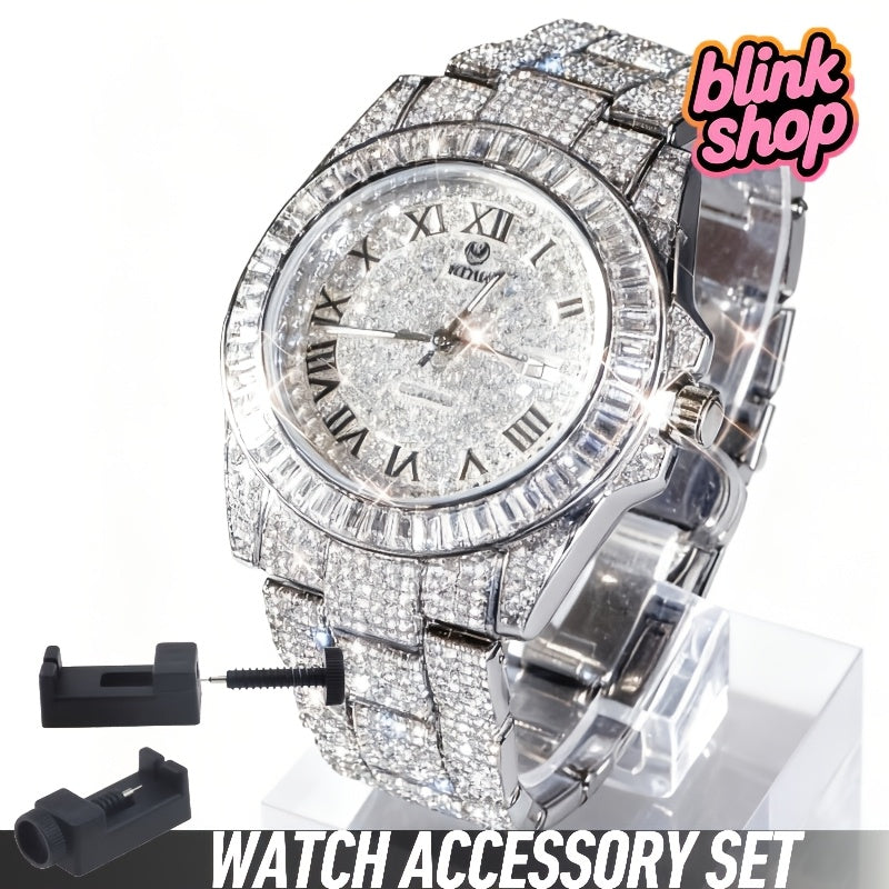 [Xmas Wedding Gift] West Coast Duo Stage Watch Xmas Wedding Gift Combo Thanksgiving Valentines Year-Round Tribute Men's Watch Set With Adjuster, Without Battery
