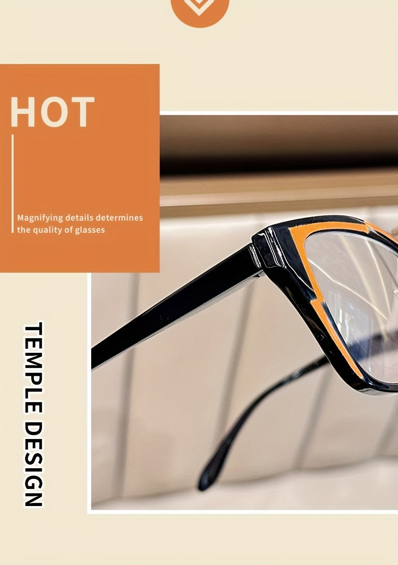 4 Pairs Of Anti-blue Light Reading Glasses, with Retractable Spring Temple, Cat Eye Design, Looking Reading Glasses, 1.0X 4.0X Available