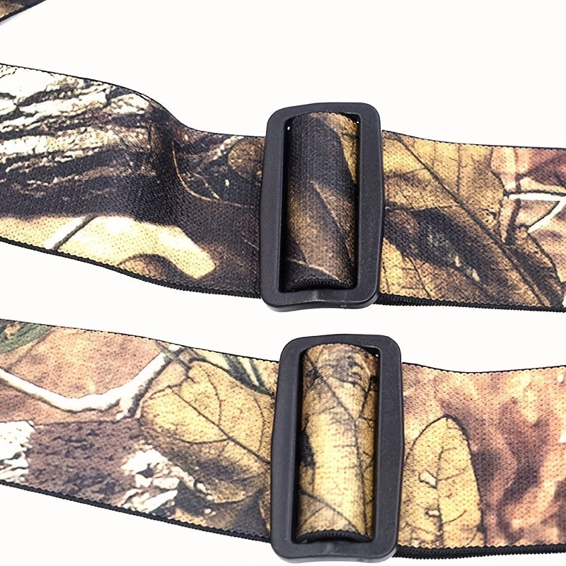Men'S Heavy-Duty Camo Suspenders Featuring Four Robust Hooks/Clips, Designed for Hunting And Work, with an Adjustable X-Back Style