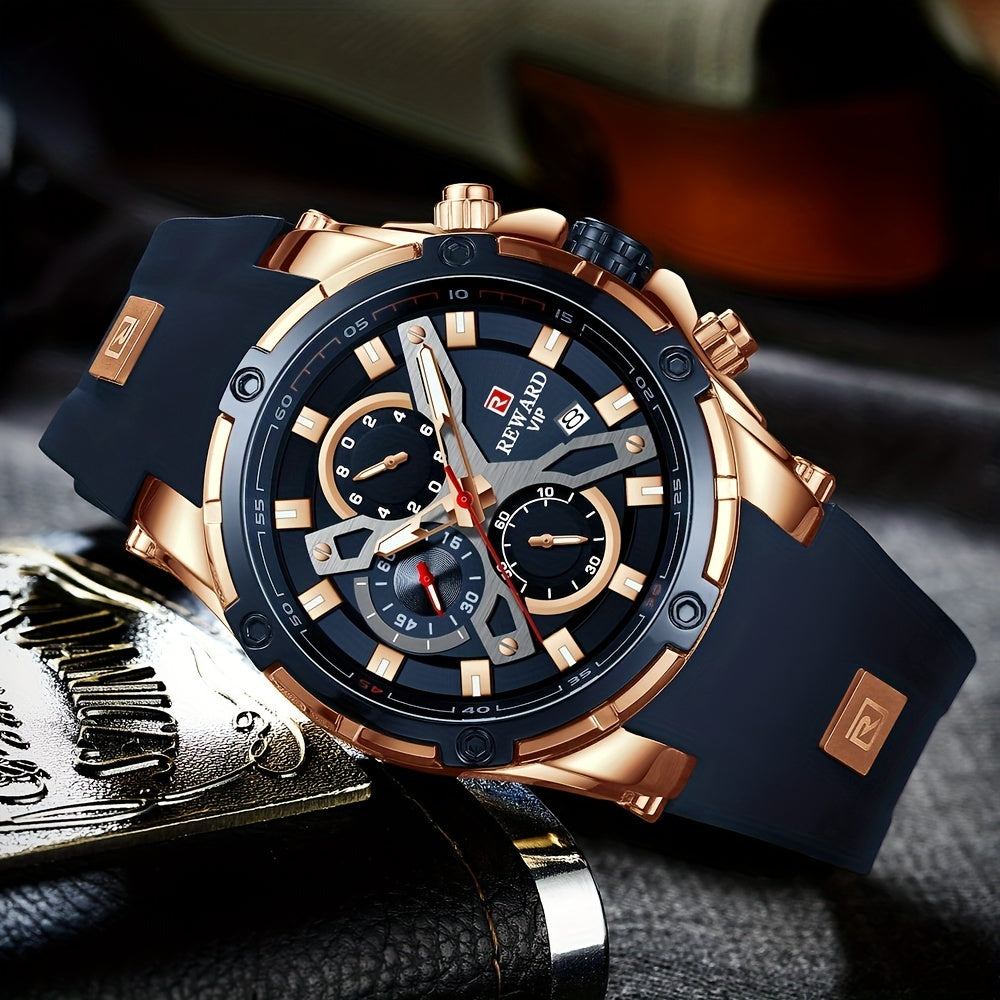 REWARD Casual Sport Watches for Men Top Brand Luxury Wrist Watch for Man Clock Fashion Chronograph Wristwatch