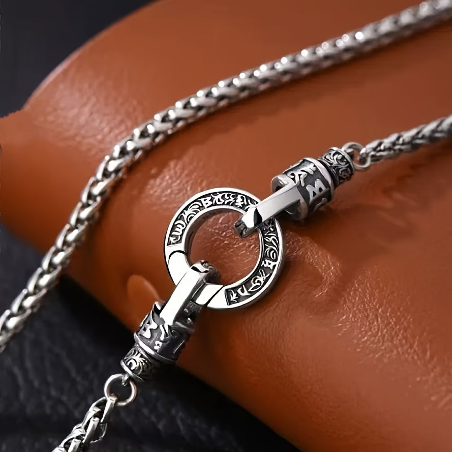 S925 Silver Necklace, Suitable for Both Men And Women. It Is Designed in a Vintage Style And Is Suitable for Daily Wear. It Can Also Be Given As a Gift.