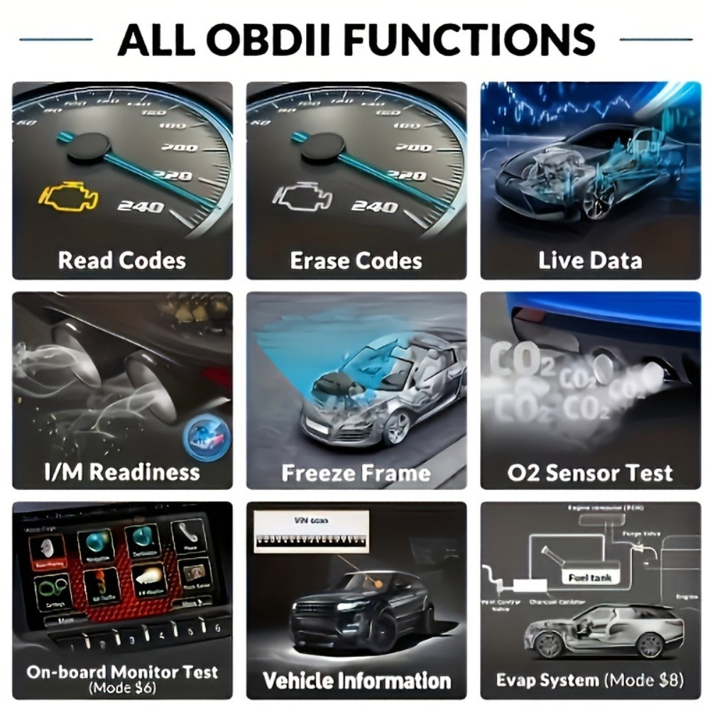 2024 Advanced V519 OBD2 Scanner Tool - Professional Code Reader & Scan Tool for Live Data, Check Engine Light, And Diagnostic Code Reading - Ideal for Mechanics And Car Owners