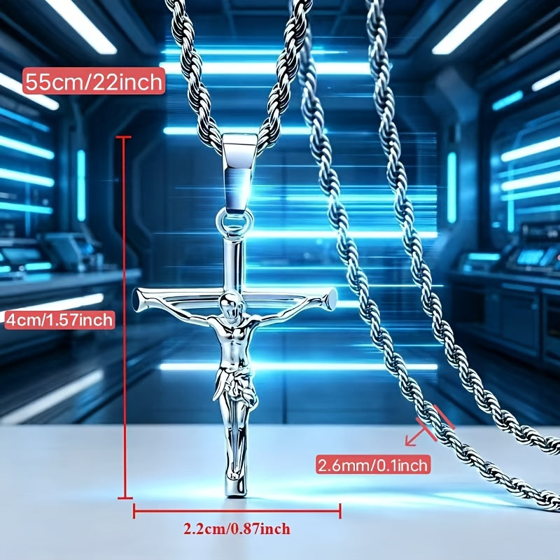 [Great Gift Item] High Quality Cross Necklace, Exquisite And Cute, Suitable For Both Men And Women, With Exquisite Workmanship, Professional And High-Quality, Safe Necklace, Exquisite Necklace, A Great Gift Item. The Total Weight Of The Product Is 6.96 Gr