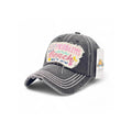99 Problems But Beach ain't one Vintage Distressed Embroidered Baseball Cap For Women - 100% Cotton, Breathable, Casual, Adjustable, UV Protection