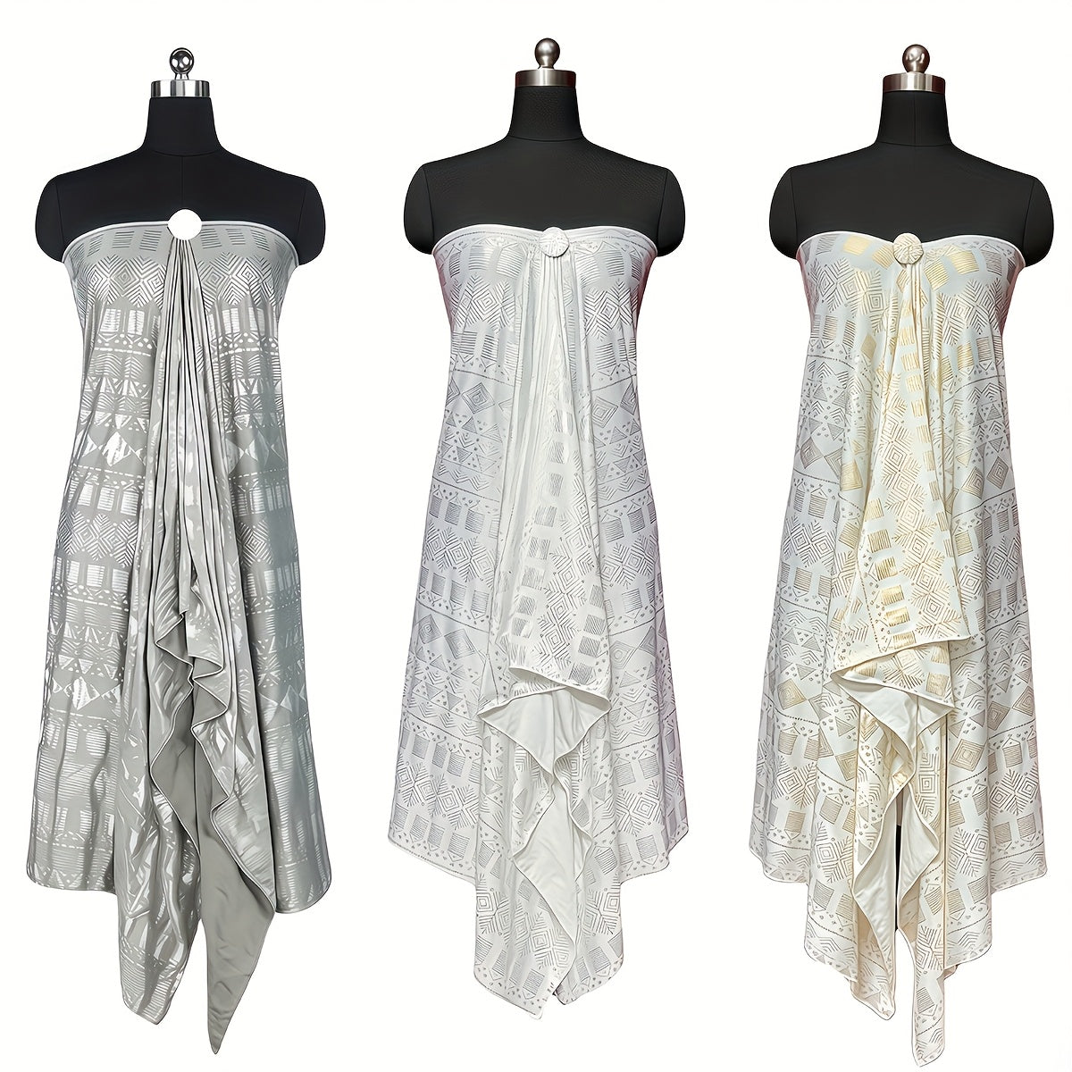 Elegant 3pcs Set: Soft & Stretchy Milk Fiber Shawls for Women - Warm, Windproof Scarves with Gift Buckle - Perfect for Fall/Winter Travel & Casual Outings